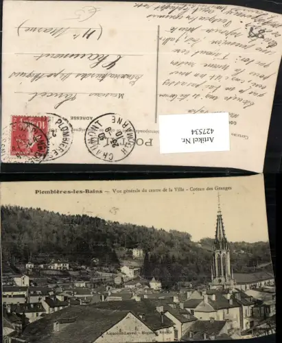 427534,Lothringen Vosges Plombieres-les-Bains Vue generale du centre de la Ville Teilansicht