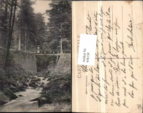 458138,Lothringen Vosges Vallee Chavons Pont Bouton Brücke