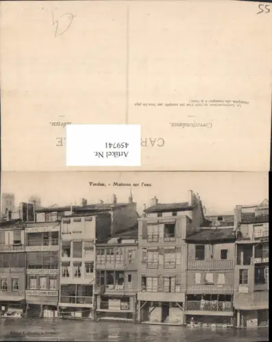 459741,Lothringen Meuse Verdun Maisons sur l eau Geäbude Hochwasser