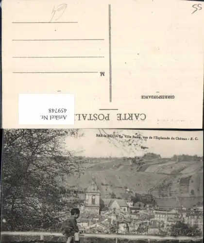 459748,Lothringen Meuse Bar-le-Duc La Ville Basse vue de l Esplanade du Chateau