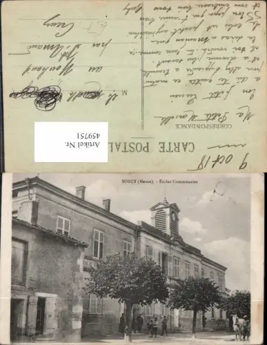 459751,Lothringen Meuse Sorcy Ecoles Communales Soldaten Gebäude