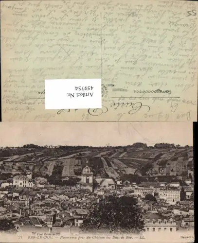 459754,Lothringen Meuse Bar-le-Duc Panorama pris du Chateau des Ducs de Bar