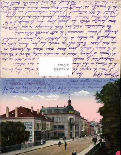 459763,Lothringen Moselle Saarburg Französische Vorstadt Straßenansicht