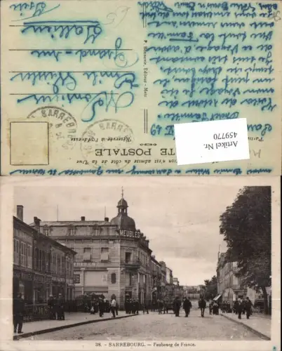 459770,Lothringen Moselle Sarrebourg Faubourg de France Straßenansicht