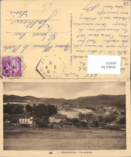 459771,Lothringen Moselle Baerenthal Vue generale