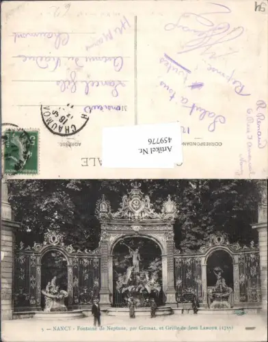 459776,Lothringen Meurthe-de-Moselle Nancy Fontaine de Neptune Brunnen