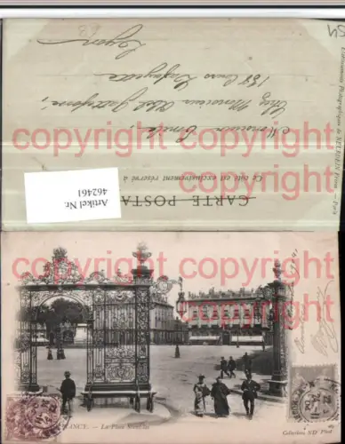 462461,Lothringen Meurthe-et-Moselle Nancy Place Stanislas Platz Gittertor