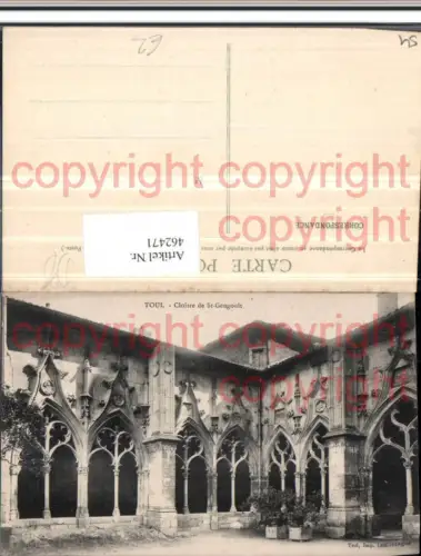 462471,Lothringen Meurthe-et-Moselle Toul Cloitre St-Gengoult Kloster Arkaden