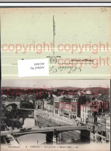 462484,Lothringen Meuse Verdun Vue generale Teilansicht Brücke