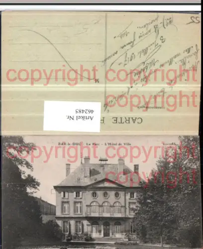 462485,Lothringen Meuse Bar-le-Duc Parc Hotel de Ville Rathaus