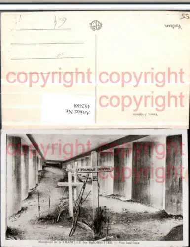462488,Lothringen Meuse Verdun Monument Tranchee Baionnettes Vue interieure