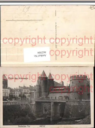 462504,Lothringen Moselle Metz Deutsches Tor Brücke