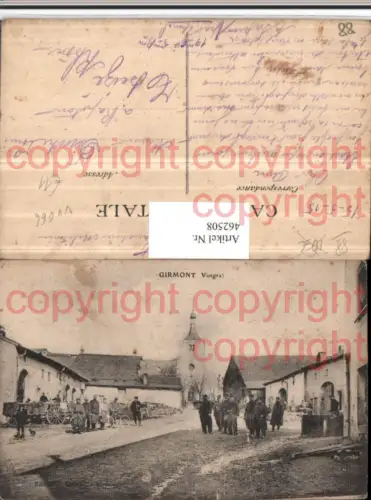462508,Lothringen Vosges Girmont Straßenansicht Kirche