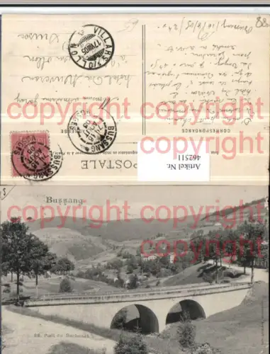 462511,Lothringen Vosges Bussang Pont Sechenat Brücke