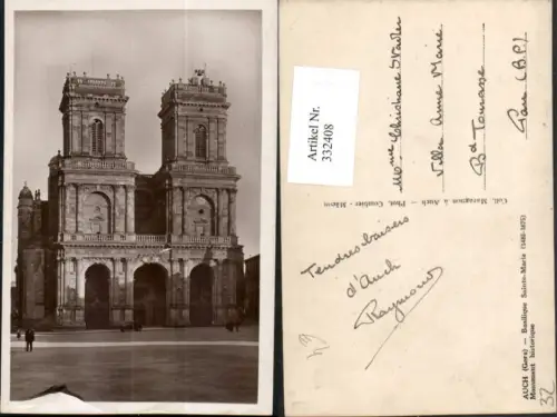 332408,Midi-Pyrenees Gers Auch Basilique Sainte-Marie Kirche