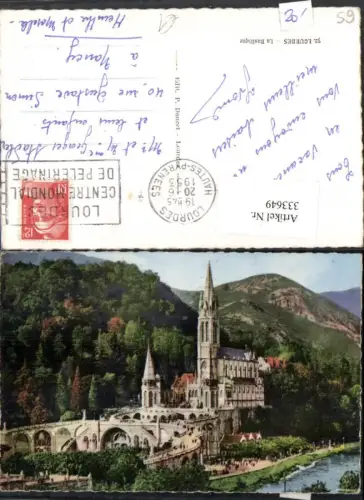 333649,Midi-Pyrenees Hautes-Pyrenees Lourdes La Basilique Kirche