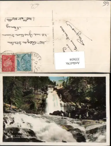 333654,Midi-Pyrenees Hautes-Pyrenees Cauterets Cascade du Pont d'Espagne Wasserfall
