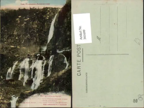 341699,Midi-Pyrenees Ariege Aulus-les-Bains Grande Cascade d'Arse Wasserfall