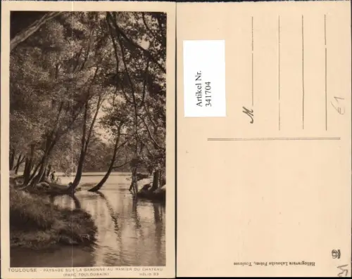341704,Midi-Pyrenees Haute-Garonne Toulouse Paysage sur la Garonne au Ramier du Chateau