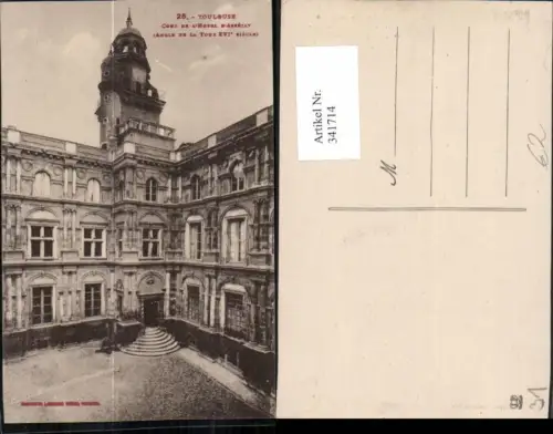 341714,Midi-Pyrenees Haute-Garonne Toulouse Cour de l'Hotel d'Assezat Hof