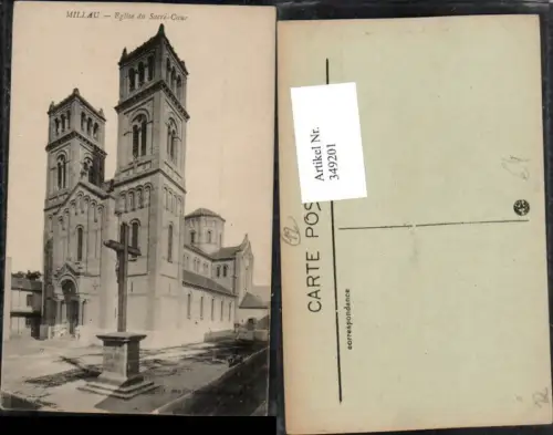 349201,Midi-Pyrenees Aveyron Millau Eglise du Sacre-Coeur Kirche