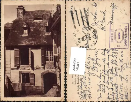 349214,Midi-Pyrenees Hautes-Pyrenees Lourdes Maison paternelle de Sainte Bernadette Soubirous