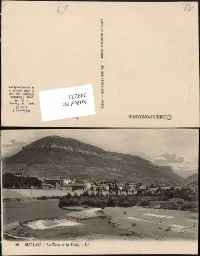 349223,Midi-Pyrenees Aveyron Millau Le Tarn et la Ville Teilansicht
