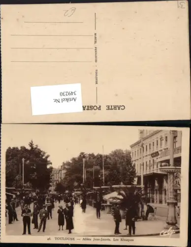 349230,Midi-Pyrenees Haute-Garonne Toulouse Allees Jean-Jaures Les Kiosques Straßenansicht