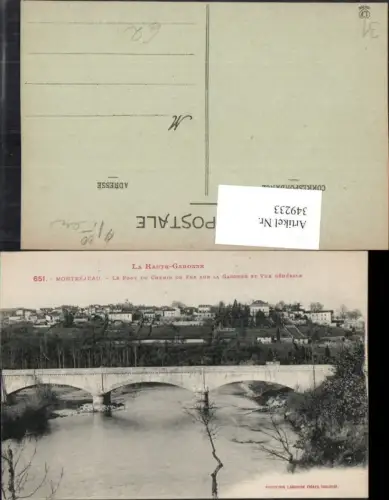 349233,Midi-Pyrenees Haute-Garonne Montrejeau Le Pont du Chemin de Fer sur la Garonne Brücke
