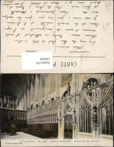 349260,Midi-Pyrenees Tarn Albi Cathedrale Sainte-Cecile Interieur du Jube Chorgestühl