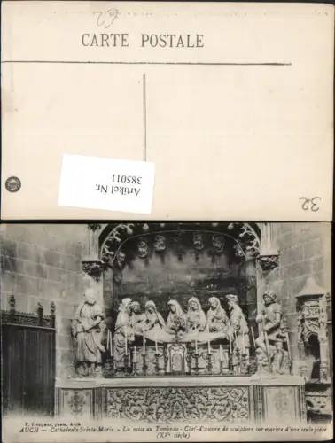 385011,Midi-Pyrenees Gers Auch Cathedrale Sainte-Marie La mise au Tombeau Kirche Grabmal