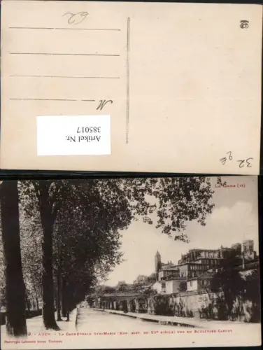 385017,Midi-Pyrenees Gers Auch La Cathedrale Ste-Marie vue du Boulevard Carnot Kirche