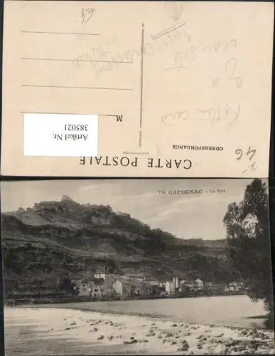 385021,Midi-Pyrenees Lot Capdenac Le Port Teilansicht Wehr