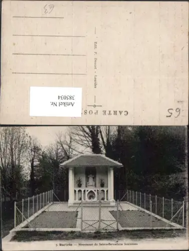 385034,Midi-Pyrenees Hautes-Pyrenees Bartres Monument de Saite-Bernadette Soubirous