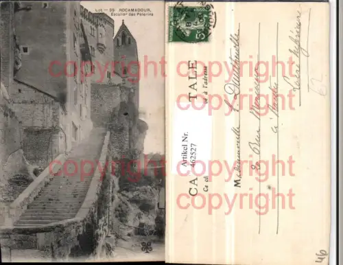 462527,Midi-Pyrenees Lot Rocamadour Escalier Pelerins Stiege