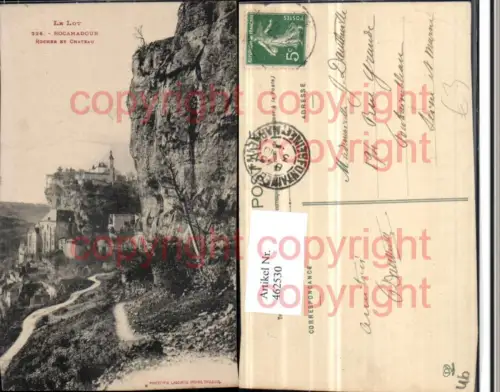 462530,Midi-Pyrenees Lot Rocamadour Rocher et Chateau Felswand