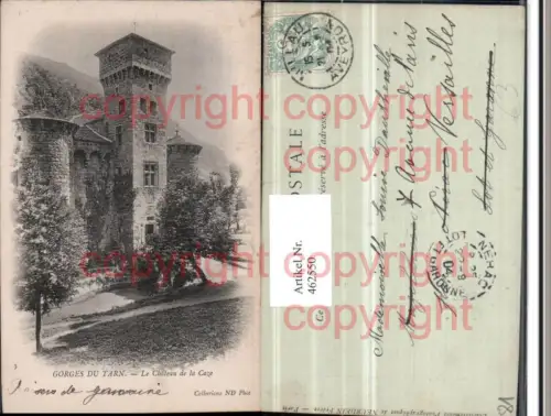 462550,Midi-Pyrenees Tarn Gorges du Tarn Chateau de la Caze Schloss