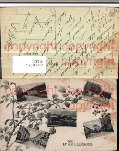 462551,Midi-Pyrenees Ariege Allieres Totale Straßenansicht Wehr Mehrbildkarte