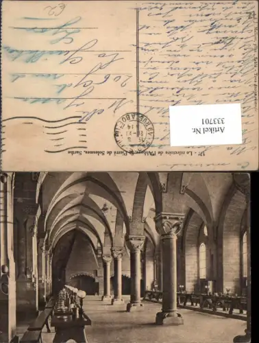 333701,Pays de la Loire Sarthe St-Pierre de Solesmes Le refectoire de Abbaye Kloster Saal