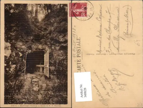 349828,Pays de la Loire Vendee Mervent Grotte du R. P. Montfort