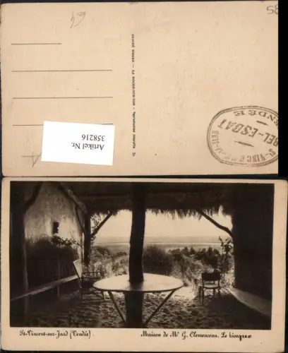 358216,Pays de la Loire Vendee St-Vincent-sur-Jard Maison G. Clemenceau Le kiosque Aussicht