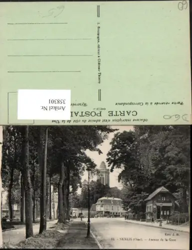 358301,Picardie Oise Senlis Avenue de la Gare Straßenansicht