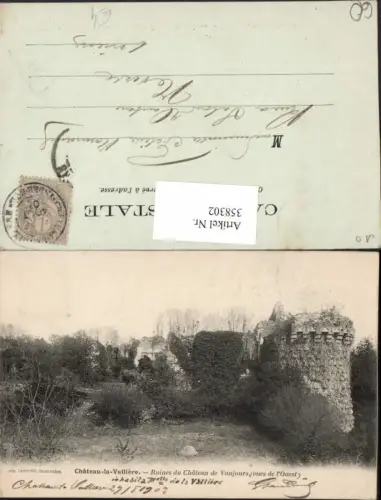 358302,Picardie Oise Chateau-la-Valliere Ruines du Chateau de Vaujours Ruine