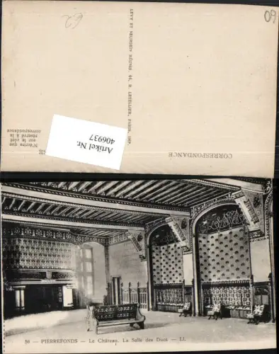 406937,Picardie Oise Pierrefonds Le Chateau Salle des Ducs Saal