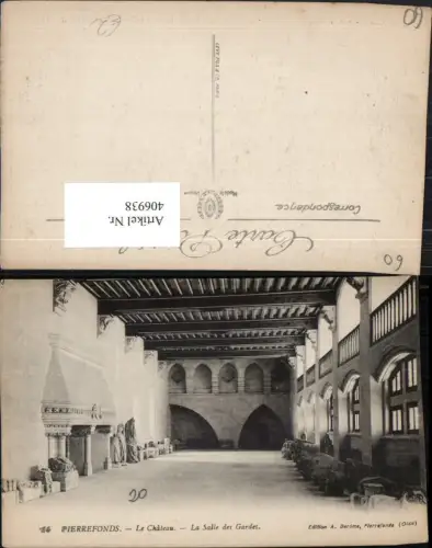 406938,Picardie Oise Pierrefonds Le Chateau Salle des Gardes Saal