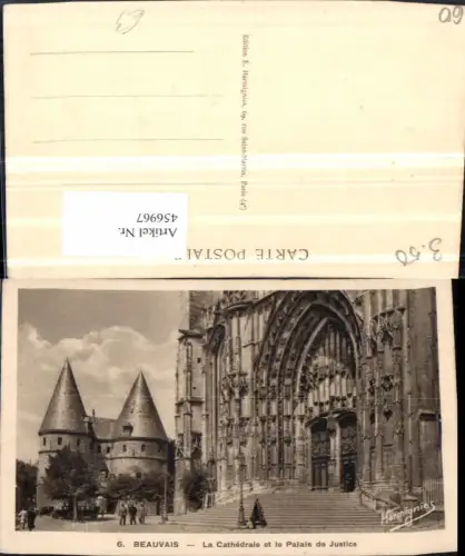 456967,Picardie Oise Beauvais Cathedrale et le Palais de Justice Kirche
