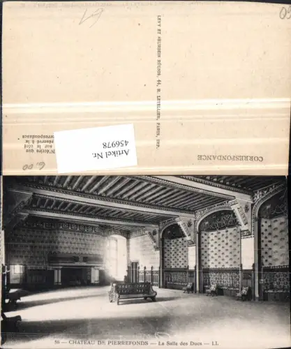 456978,Picardie Oise Chateau de Pierrefonds Salle des Ducs Saal