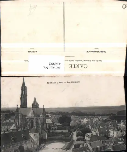 456992,Picardie Oise Senlis Vue Generale Totale