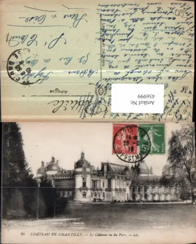 456999,Picardie Oise Chateau de Chantilly Schloss