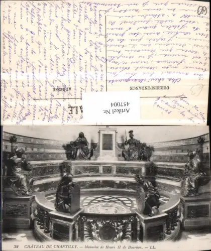 457004,Picardie Oise Chateau de Chantilly Mausolee Henri II Mausoleum